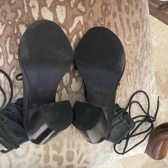 Ann Demeulemeester Black Lace-Up Boots - Picture 8 of 8